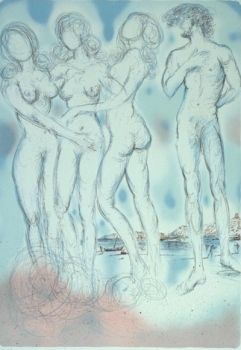 Lithograph Dali - The Judgment of Paris