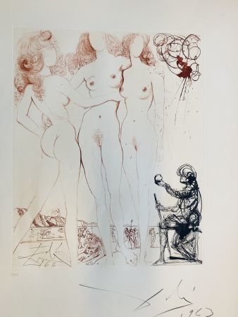 Drypoint Dali - The Judgment of Paris. From the suite 