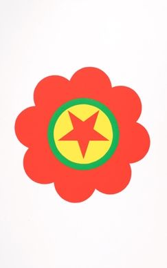 Screenprint Apfelbaum - The Kurdistan's worker party