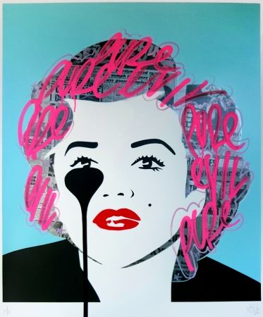 Screenprint Pure Evil - The last Marilyn (pink tags)