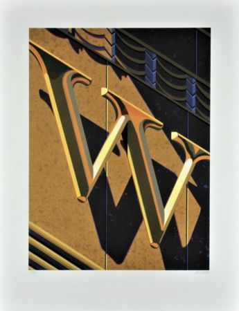 Lithograph Cottingham - The Letter W