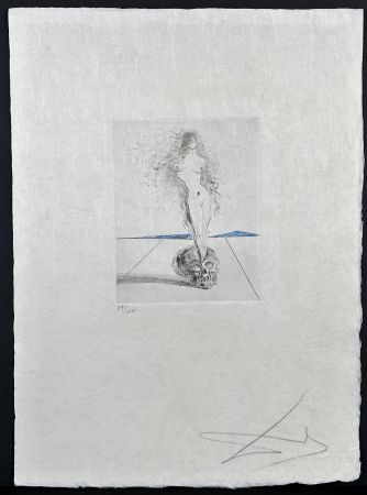 Etching Dali - The Magicians Vanite