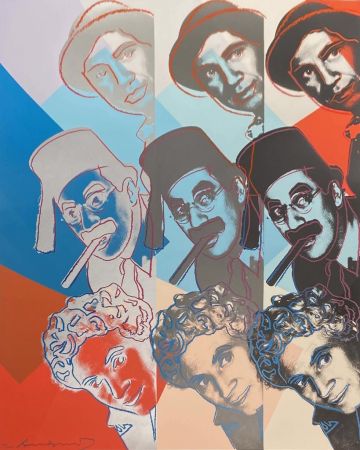 Screenprint Warhol - The Marx Brothers, II.232, from Ten Portraits of Jews of the Twentieth Century