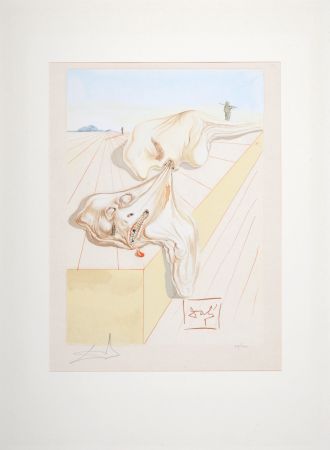 Etching Dali - The Men who Devour each Other, 1963