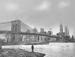 Screenprint Walker - The Morning After – Brooklyn Bridge – Special Edition