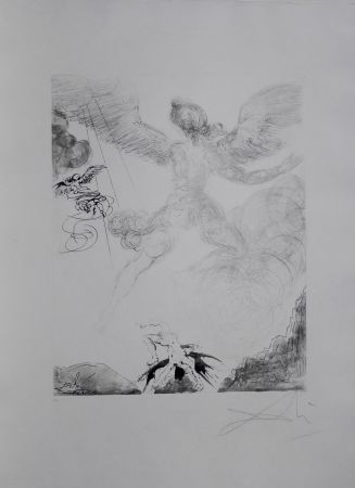 Etching Dali - The Mythology Icarus