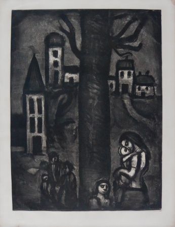 Etching And Aquatint Rouault - The Neighborhood of The Long Suffering