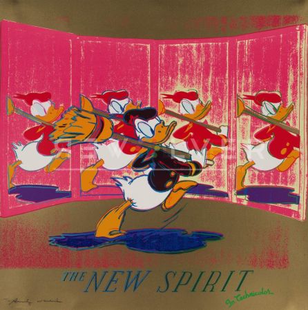 Screenprint Warhol - The New Spirit (Donald Duck) (FS II.357)