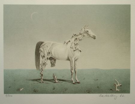 Lithograph Ahlberg - The Nightmare of the Horse