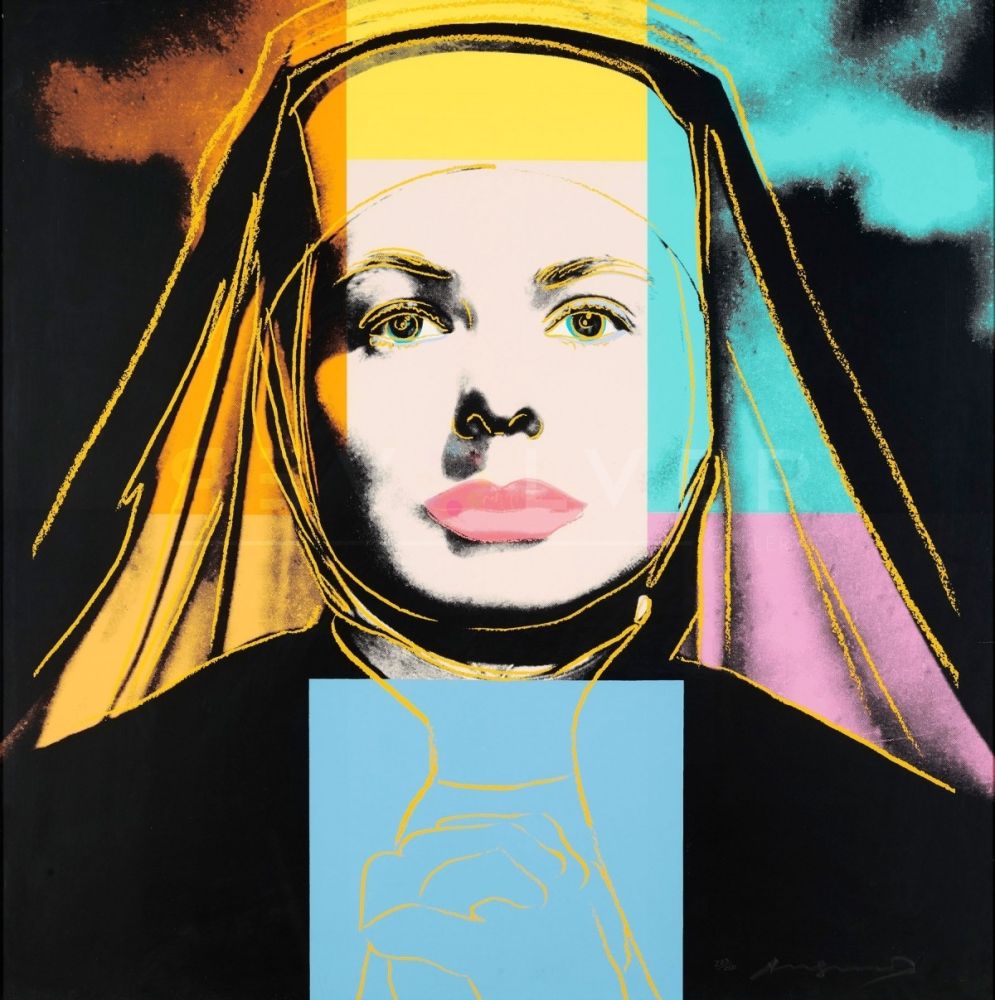 Screenprint Warhol - The Nun, Ingrid Bergman (FS II.314)