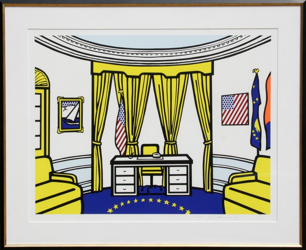 Screenprint Lichtenstein - The Oval Office
