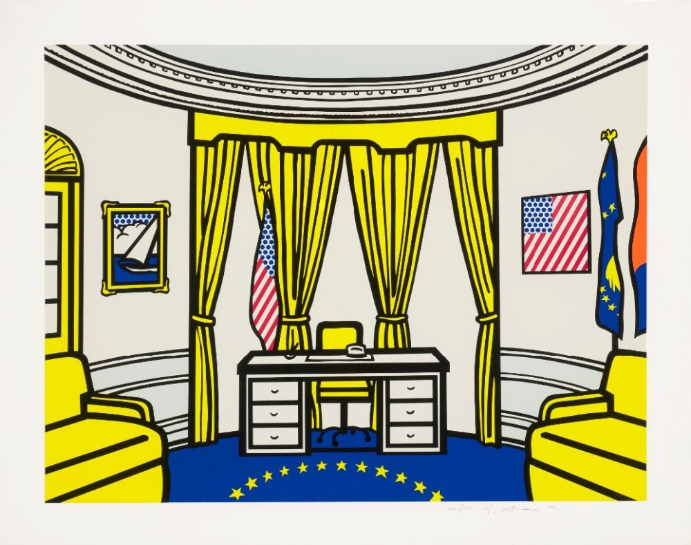 Screenprint Lichtenstein - The Oval Office