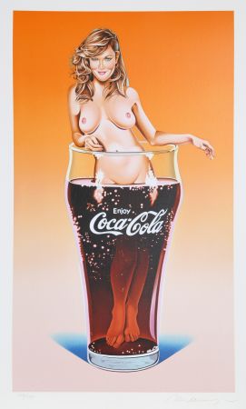 Lithograph Ramos - The Pause that Refreshes (Drew Barrymore)