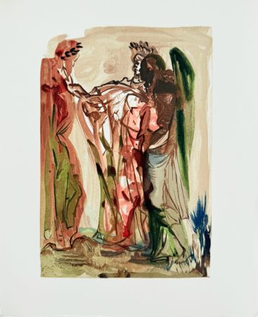 Woodcut Dali - The Purgatory, Canto 11 - The Proud Ones