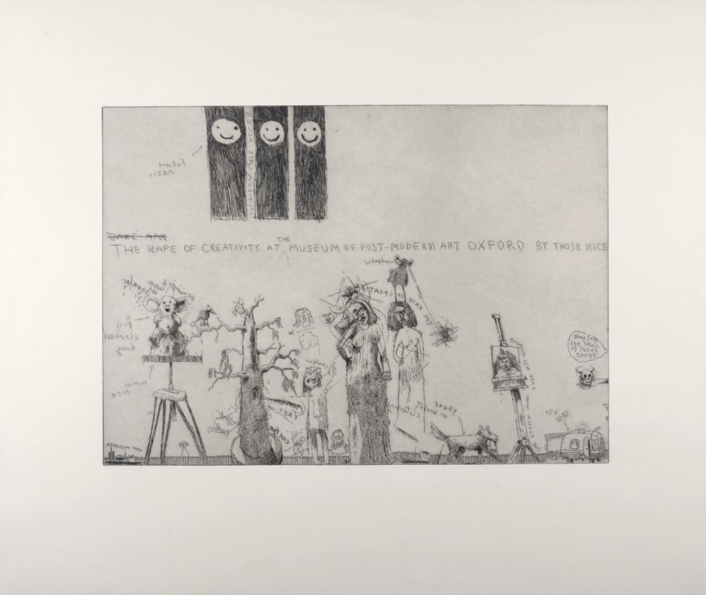 Etching Chapman - The Rape of Creativity, 2003