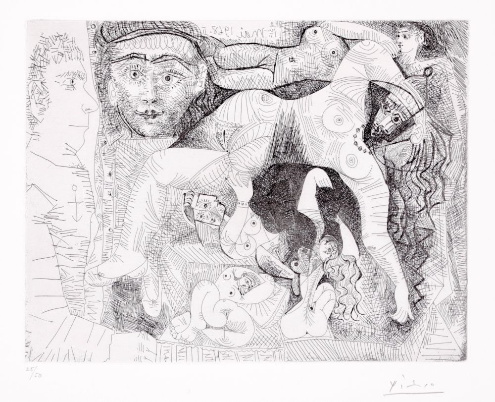 Etching Picasso - The Sailor’s Dream – Women in every Port