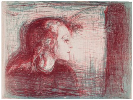 Lithograph Munch - The sick child (Second Version)