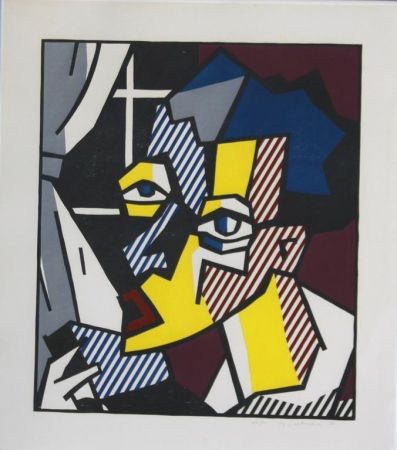 Woodcut Lichtenstein - The Student