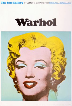 Lithograph Warhol - The Tate Gallery - Marilyn Monroe, 1971.