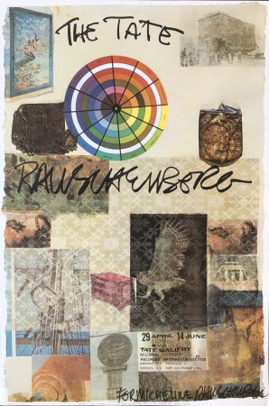 Lithograph Rauschenberg - The Tate (Signed)