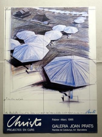 Poster Christo - The umbrelas