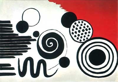 Lithograph Calder - The way to the word