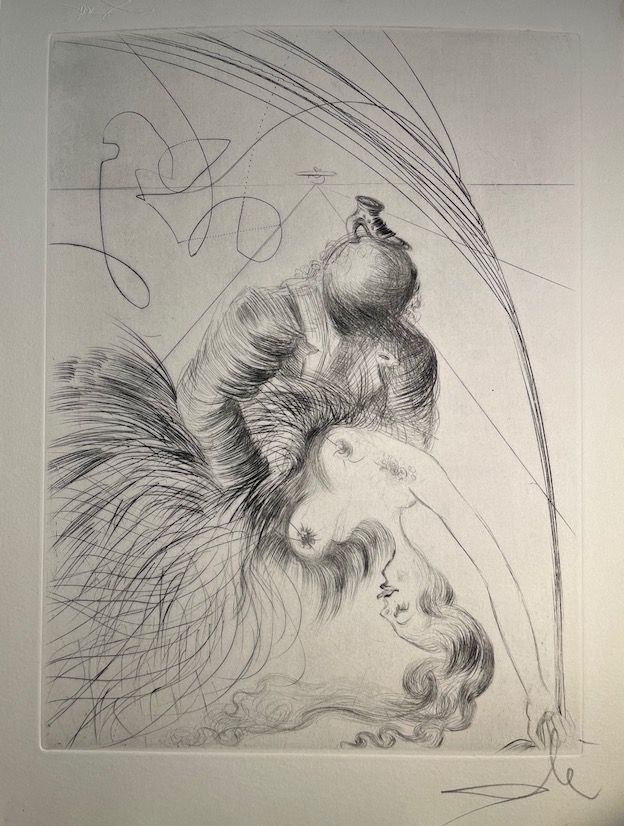 Drypoint Dali - The Woman of the shoe