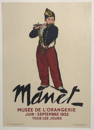 Lithograph Manet - The Young Flautist or 'The Fifer'