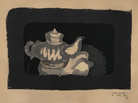 Lithograph Braque - Theiere Grise (Gray Teapot)