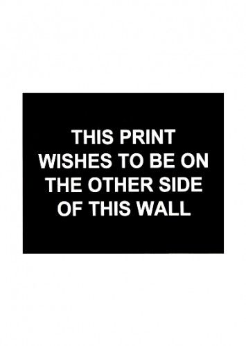 Etching Prouvost  - This print wished to be on the other side of this wall