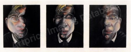 Lithograph Bacon - Three Studies for a Selfportrait 