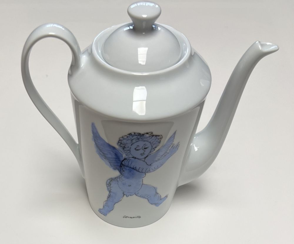 Ceramic Corneille - Théière L'Ange d'après Rubens, en porcelaine de Limoges