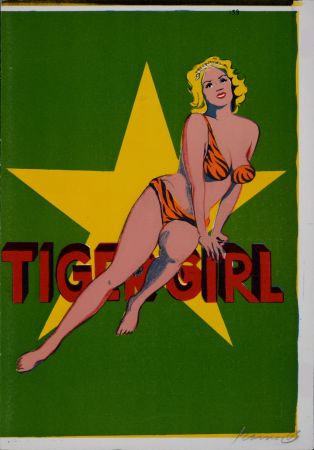 Lithograph Ramos - Tiger Girl, 1964 - Hand-signed!