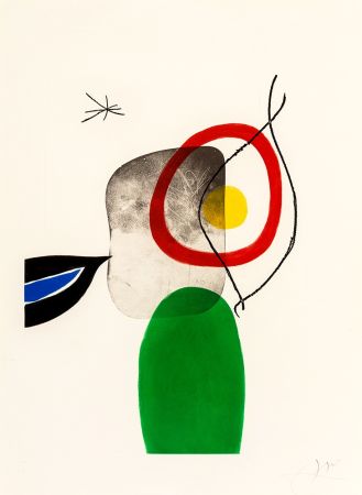Etching And Aquatint Miró - Tir à l'arc