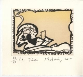 Etching And Aquatint Alechinsky - Tison