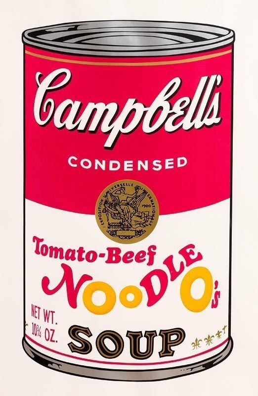 Screenprint Warhol - Tomato-Beef Noodle O’s (FS II.61)