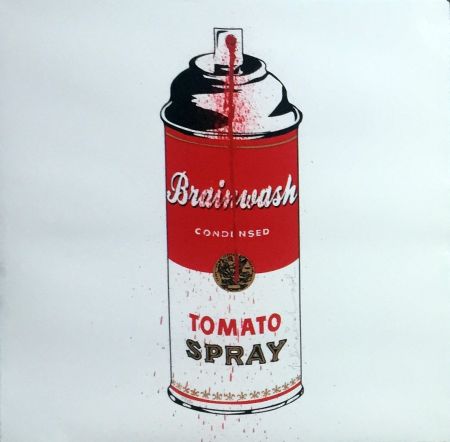 Screenprint Mr Brainwash - Tomato Spray Can