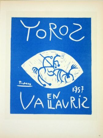Lithograph Picasso - Toros en Vallauris 