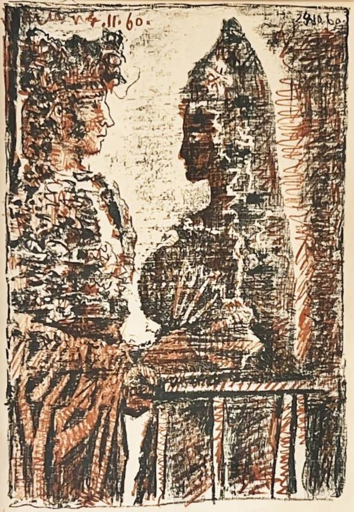 Lithograph Picasso - Torrero et dame