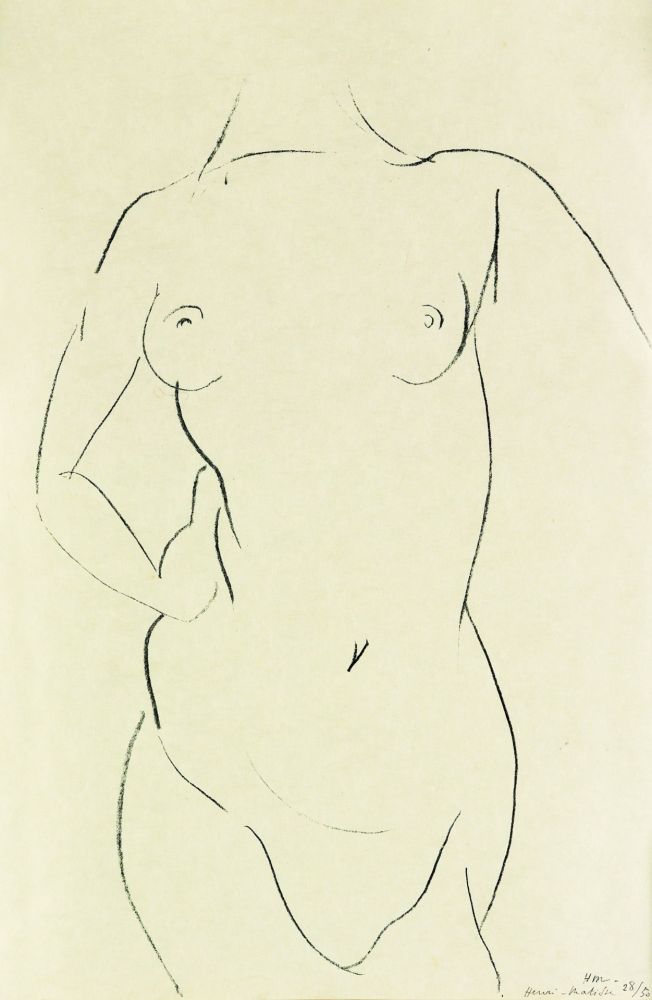 Lithograph Matisse - Torse de face