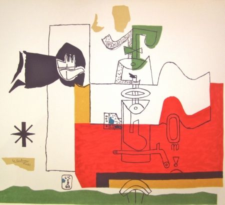 Lithograph Le Corbusier - Totem