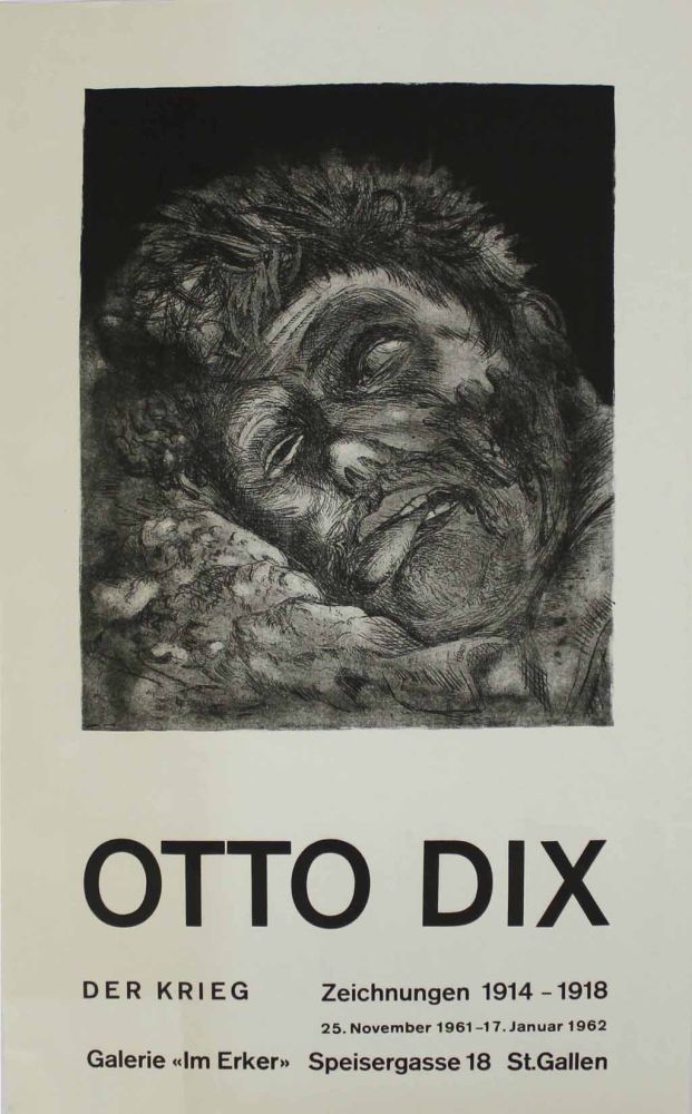 Lithograph Dix - Toter (St. Clément) [Dead Man (St. Clément)]