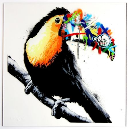 Screenprint Whatson - Toucan (acrylic)