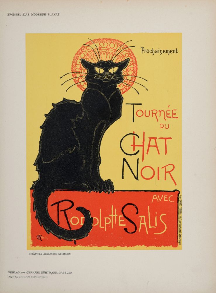 Lithograph Steinlen - Tournée du Chat Noir, 1897