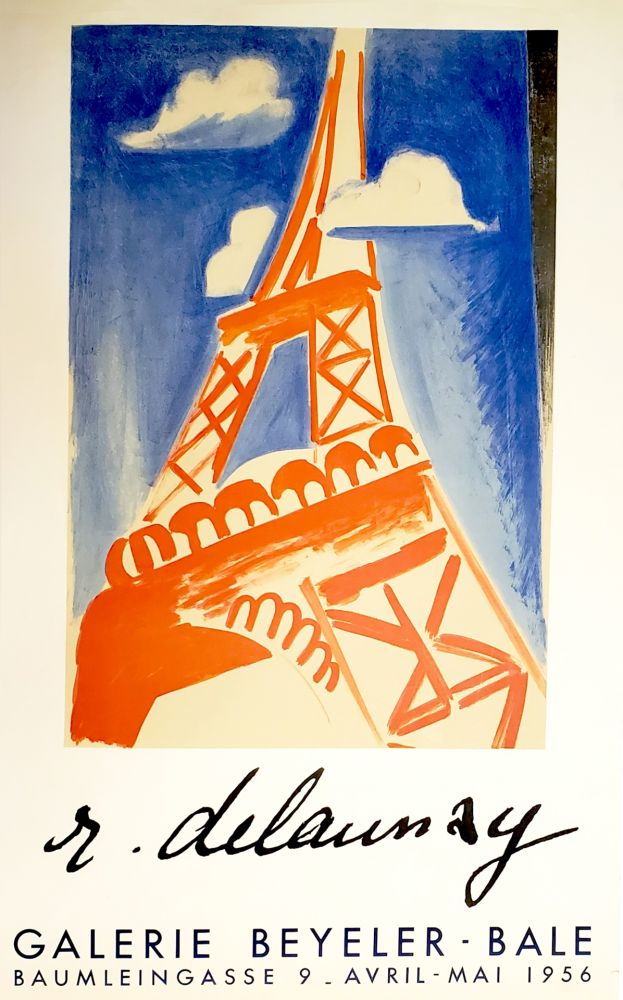 Lithograph Delaunay - Tours Eiffel