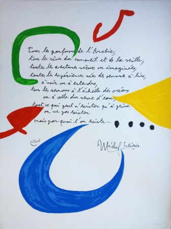 Lithograph Miró - Tous les parfums