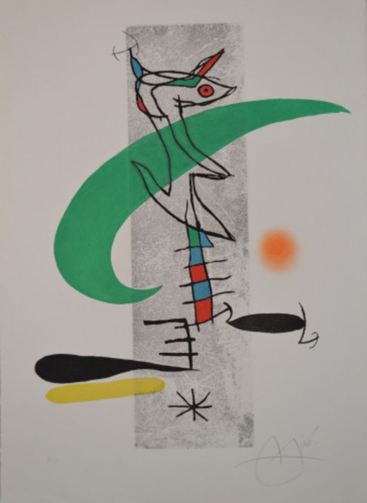 Etching And Aquatint Miró - Translunaire - D659