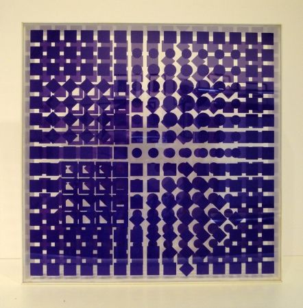 Screenprint Vasarely - Transparences: Tsillag