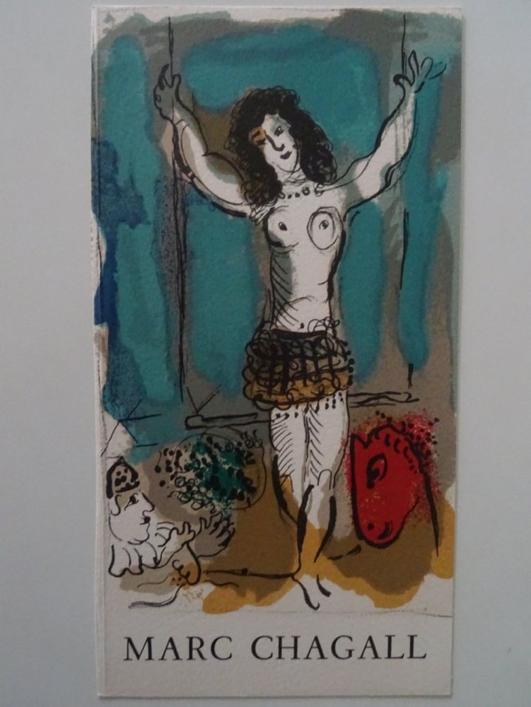 Lithograph Chagall - Trapeziste a l'Oiseau, 1967