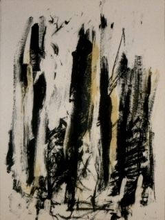 Lithograph Mitchell - Trees 2